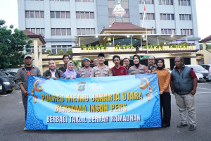 Polres Metro Jakarta Utara dan Insan Pers Berbagi Takjil, Perkuat Sinergi di Bulan Ramadhan