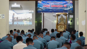 Dankodaeral lX Tinjau Makan Bergizi Gratis Siswa-Siswi Yayasan Hang Tuah Cabang Ambon dan Gelar Doa Bersama Jelang Hari Armada RI