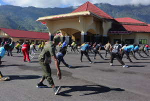 Kodim 1714/PJ, Polri dan  Pemda Rutin Gelar Jumat Sehat, Pererat Kebersamaan dan Kesehatan