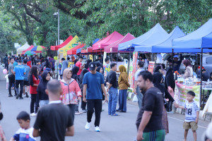 Car Free Day Lanud Sultan Hasanuddin Semarak, Danlanud Sapa Warga dan Dukung UMKM Lokal