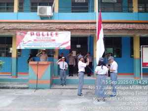 Police Goes to School, Polsek Kelapa Gading Ajak Pelajar SMK Jaya Jadi Polisi Bagi Diri Sendiri
