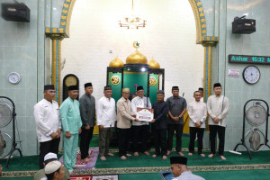 Pererat Ukhuwah di Bulan Suci Ramadhan, Lanal Bintan Hadiri Safari Ramadhan Bersama Pemkot Tanjungpinang