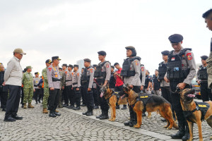 Pimpin Apel Operasi ketupat, Kapolri Instruksikan Jajaran Wujudkan Mudik Aman-Keluarga Bahagia