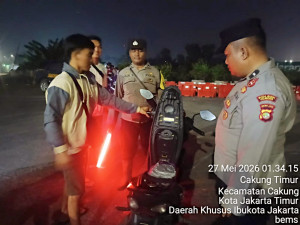 Jaga Jakarta+ Digencarkan, Polsek Cilincing Gelar Patroli KRYD dan Razia Stasioner Antisipasi Tawuran hingga Kejahatan Jalanan