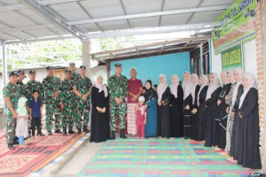 Ramadhan Berkah, Lanal Bengkulu Tebar Kepedulian Dengan Berbagi Sembako Kapada Aanak Panti Asuhan