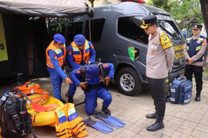 Kapolres Kepulauan Seribu Cek Posko Tanggap Darurat, Pastikan Kesiapsiagaan Hadapi Potensi Bencana