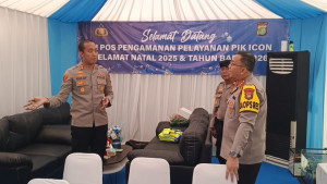 Kapolres Metro Jakarta Utara Tinjau Kesiapan Pospam Nataru di PIK Icon Penjaringan
