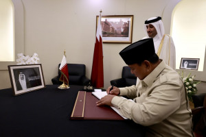 Prabowo Sampaikan Belasungkawa atas Wafatnya Sheikh Hamad bin Khalifa Al Thani