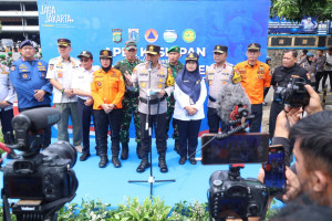 Pimpin Apel Kesiapsiagaan Bencana Kapolda Metro Jaya: Personel Harus Tanggap Cepat Responsif dan Humanis