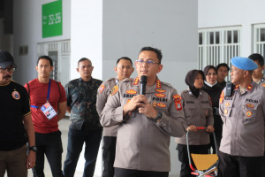 Polres Metro Jakarta Utara Gelar Simulasi Pengamanan Pertandingan Sepak Bola di JIS