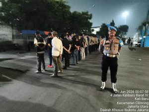 Polsek Cilincing Gelar KRYD dan Razia Stasioner, Antisipasi Tawuran hingga Curanmor
