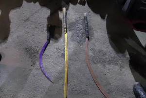 Satgas Anti Tawuran Ditsamapta Polda Metro Jaya Amankan 7 Pemuda dan 3 Sajam di Cilincing